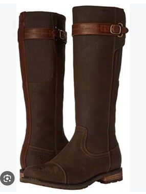 Ariat Women’s Brown Tall Riding Boots with Buckle Detail